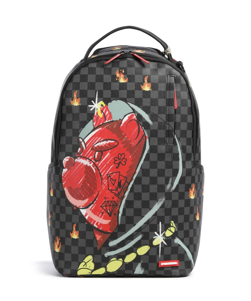 Sprayground Diablo Sketchy Hoodie Ryggsäck multicolour