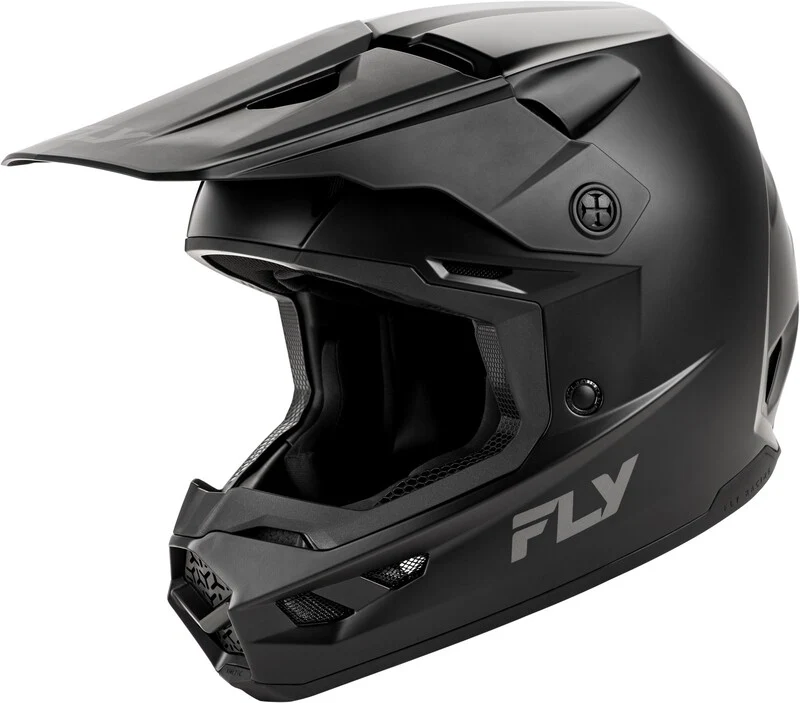 FLY RACING Kinetic Solid Youth Helmet - Matte Black 73-8673YL
