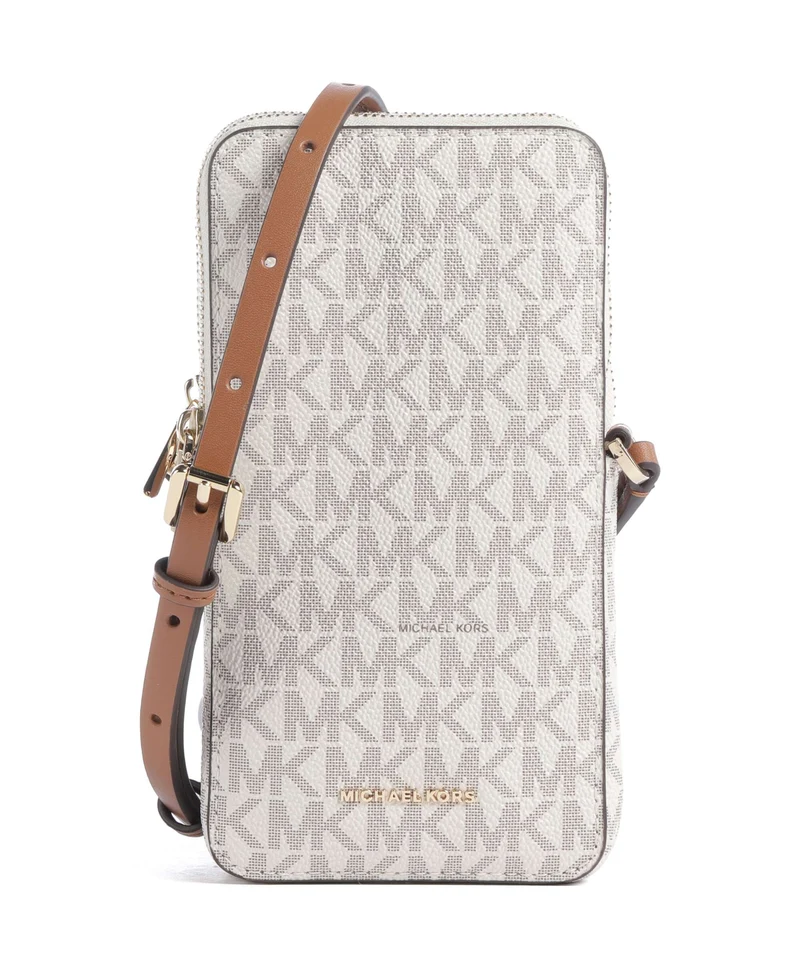 Michael Kors Jet Set Small Telefonväska vanilla/acorn