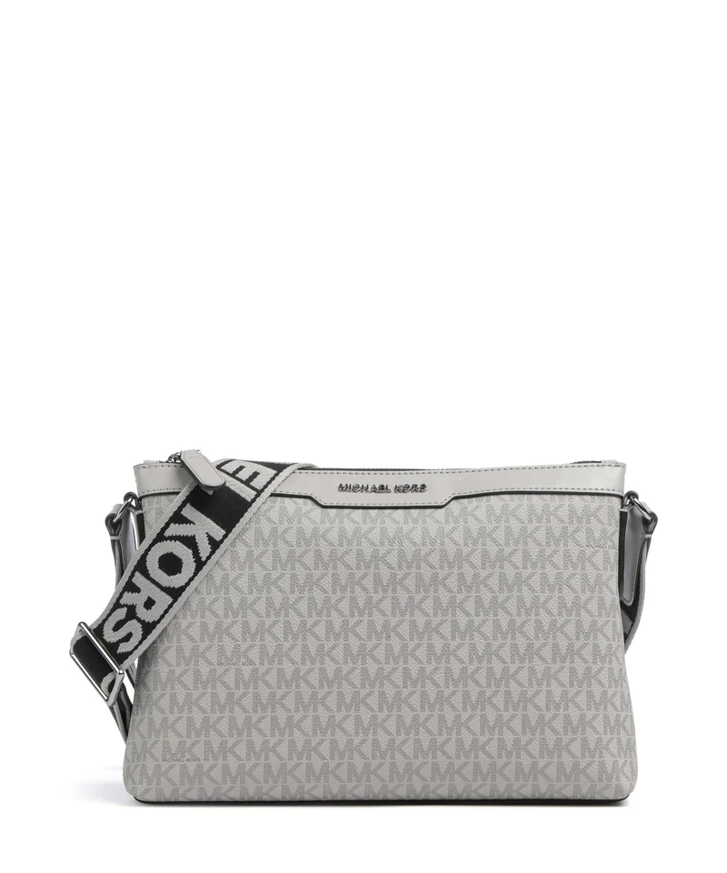 Michael Kors Hudson Crossover väska nickel
