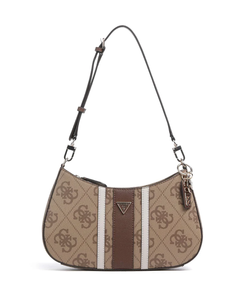 Guess Noelle II Axelremsväska latte logo/brown