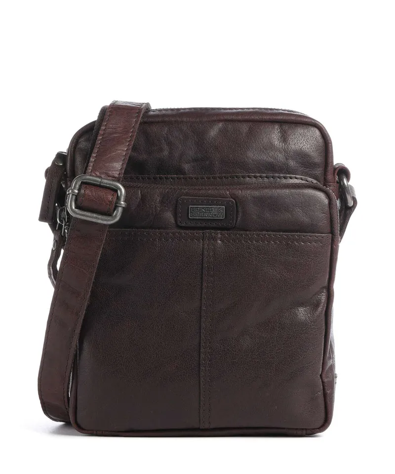 Spikes & Sparrow Bronco Vermont Crossover väska dark brown