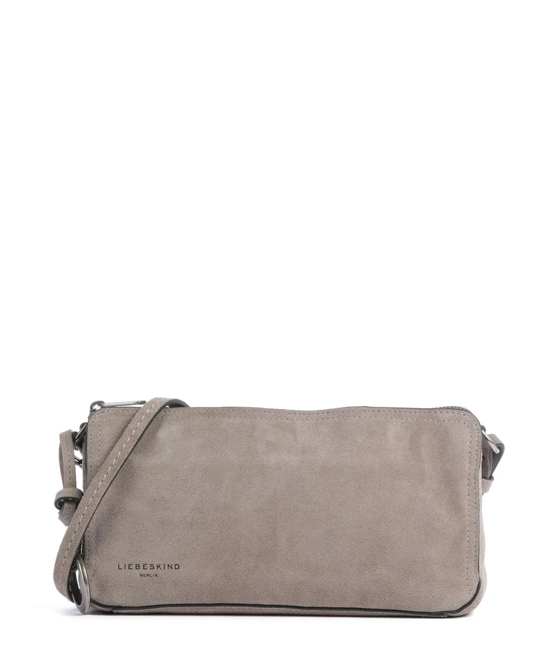 Liebeskind Clarice II Hydro Suede M Crossover väska neutral grey