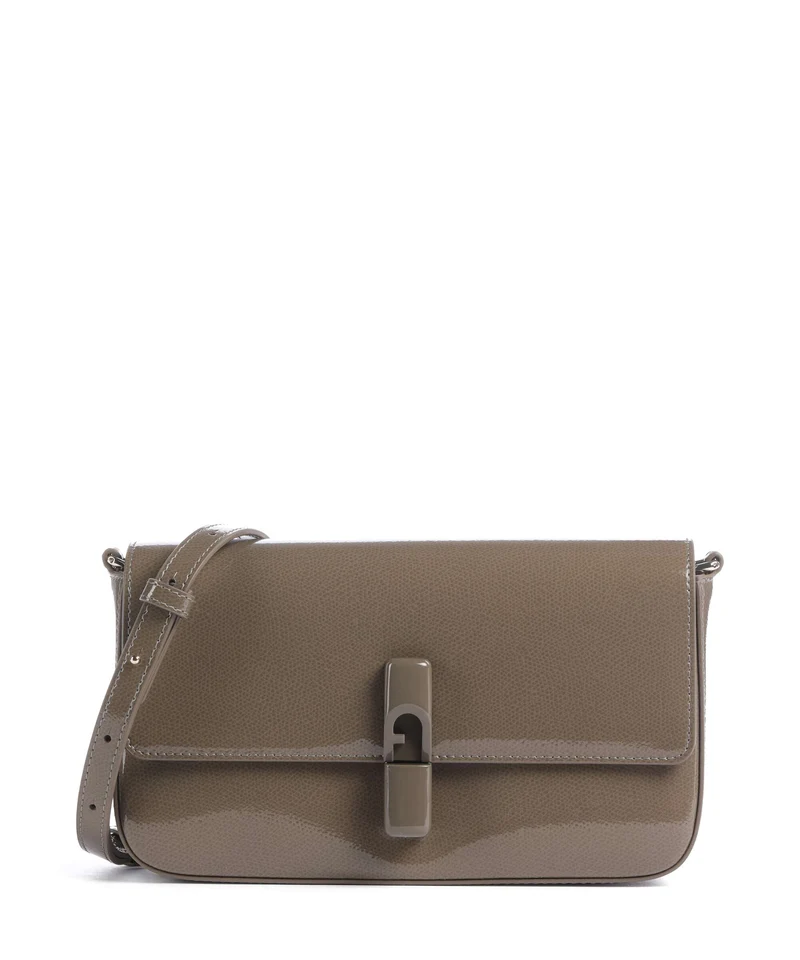 Furla Iride S Crossover väska muddy gray
