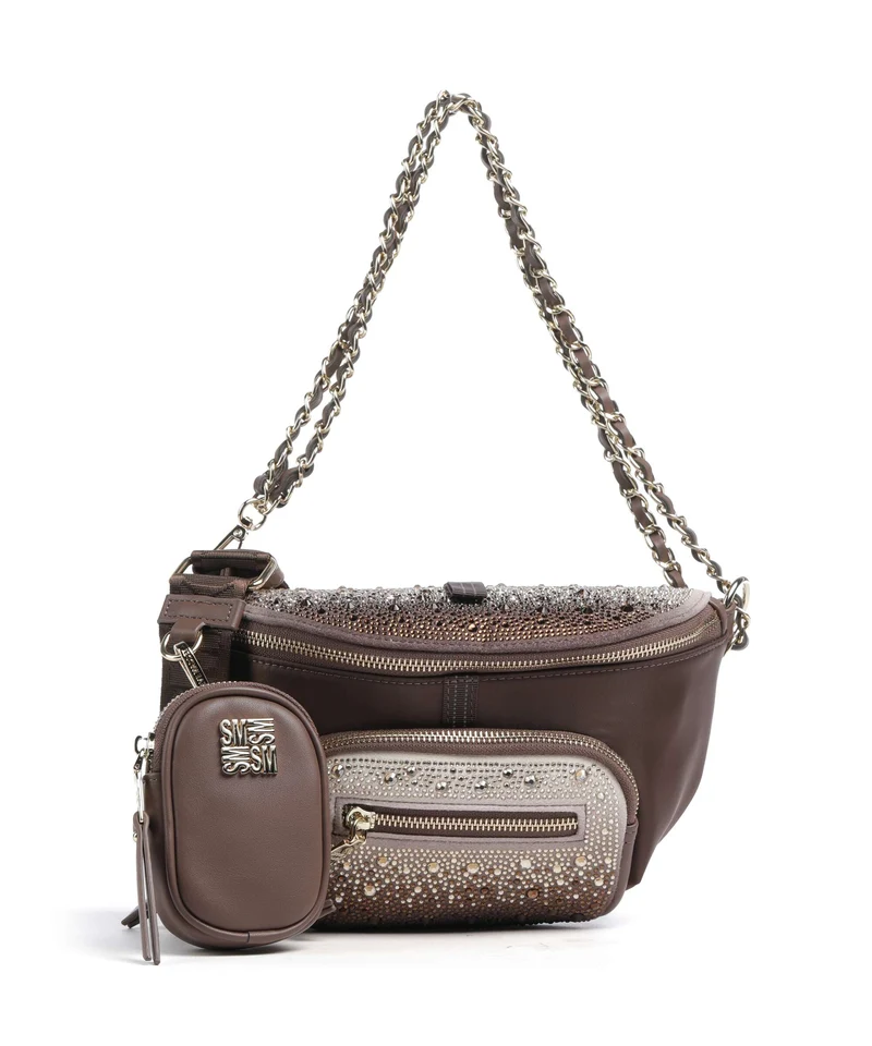 Steve Madden BMAXIMA-S Axelremsväska chocolate/gold