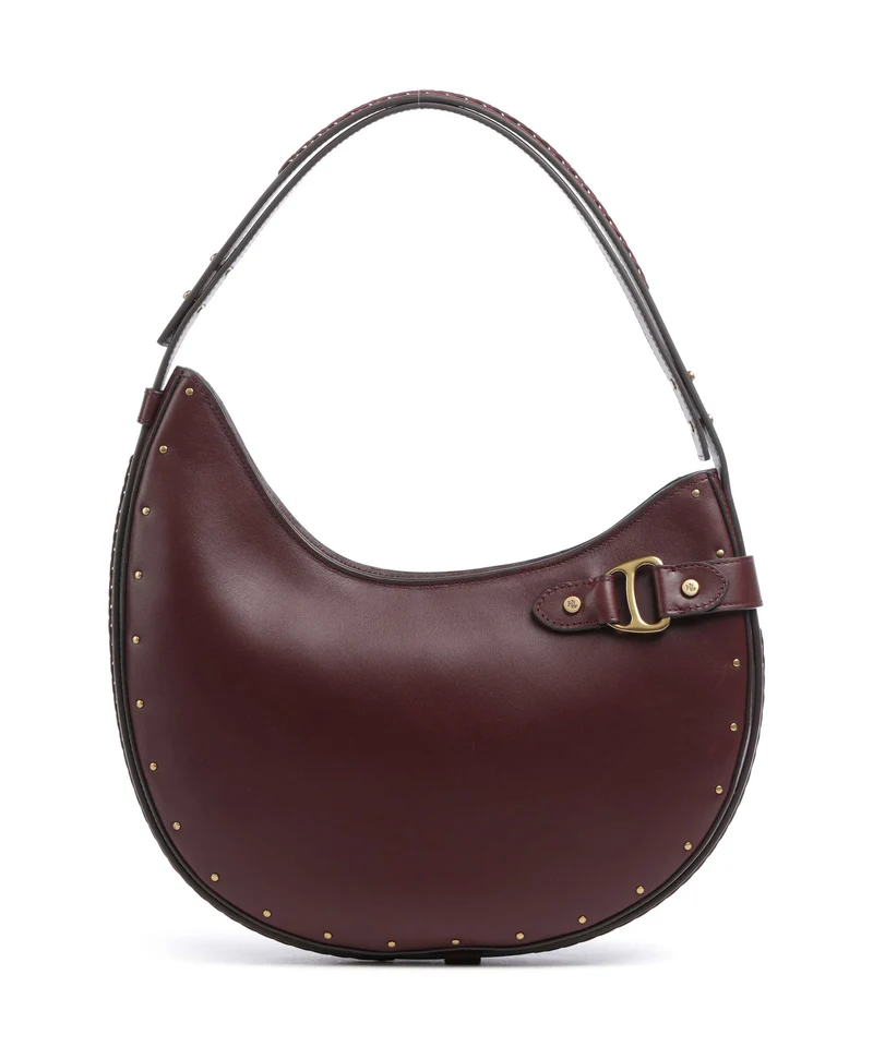 Lauren Ralph Lauren Tasha Large Axelremsväska dark garnet