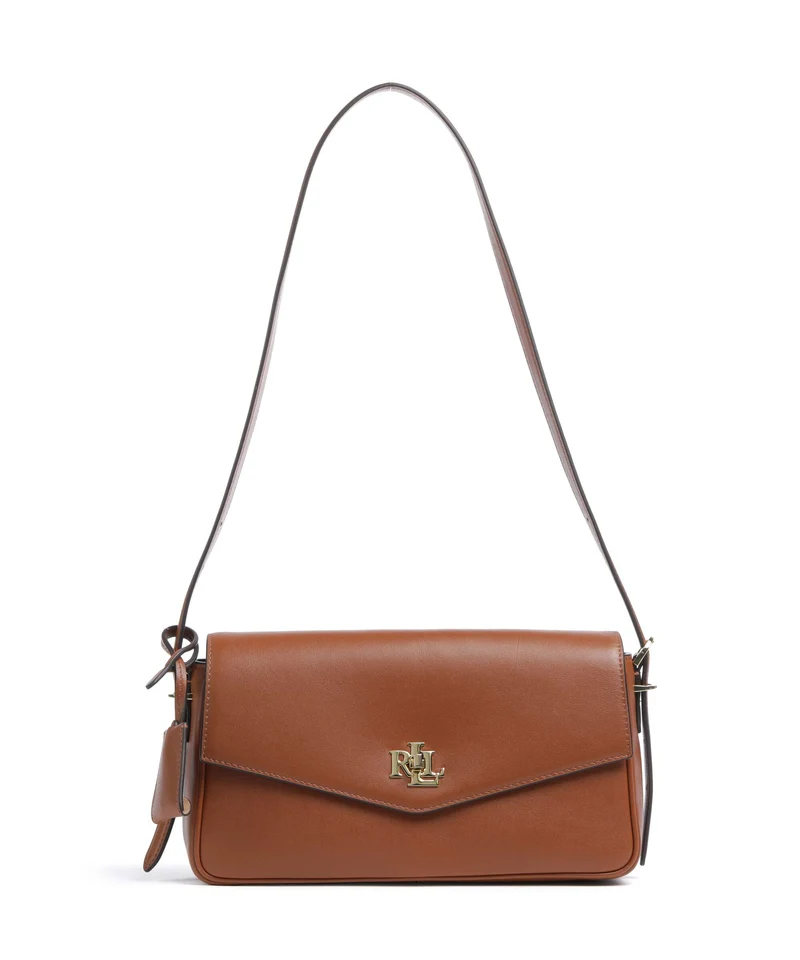 Lauren Ralph Lauren Farrah Medium Axelremsväska lauren tan