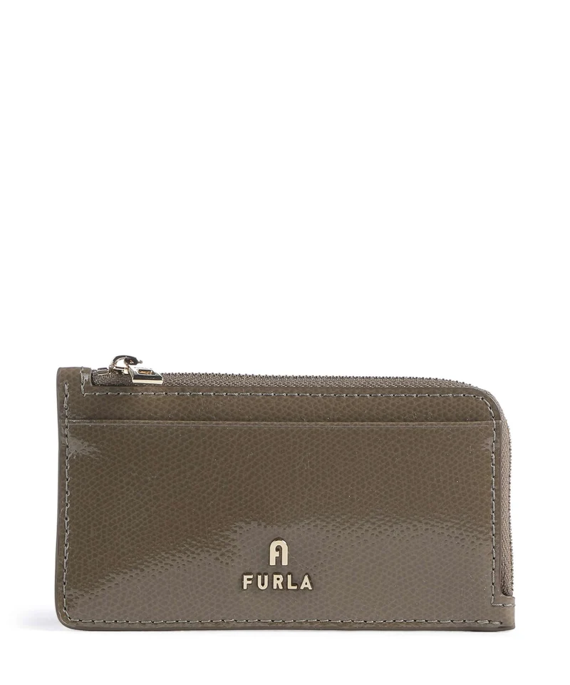 Furla Camelia M Korthållare muddy gray