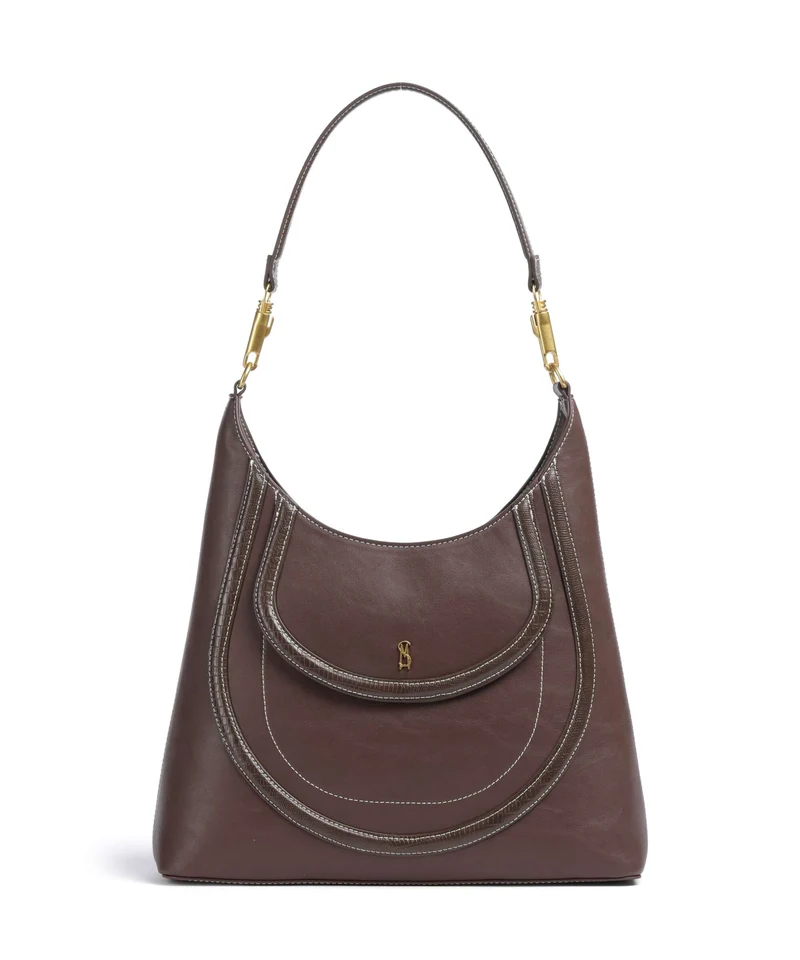 Steve Madden BSALUS Axelremsväska chocolate/gold