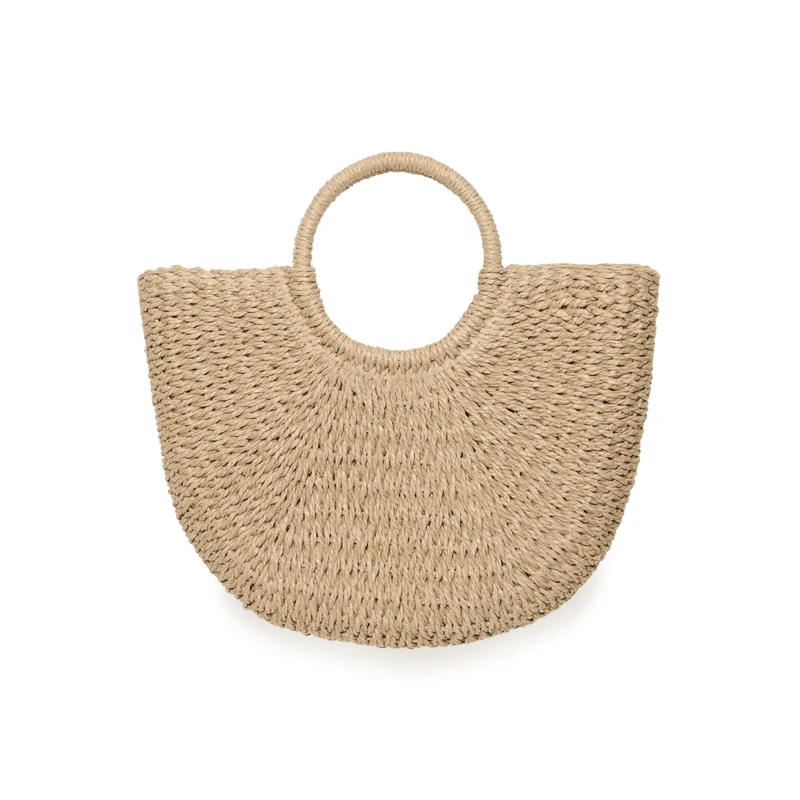 B.YOUNG dam väska BYVASHIT - NATURAL MEDIUM STRAW