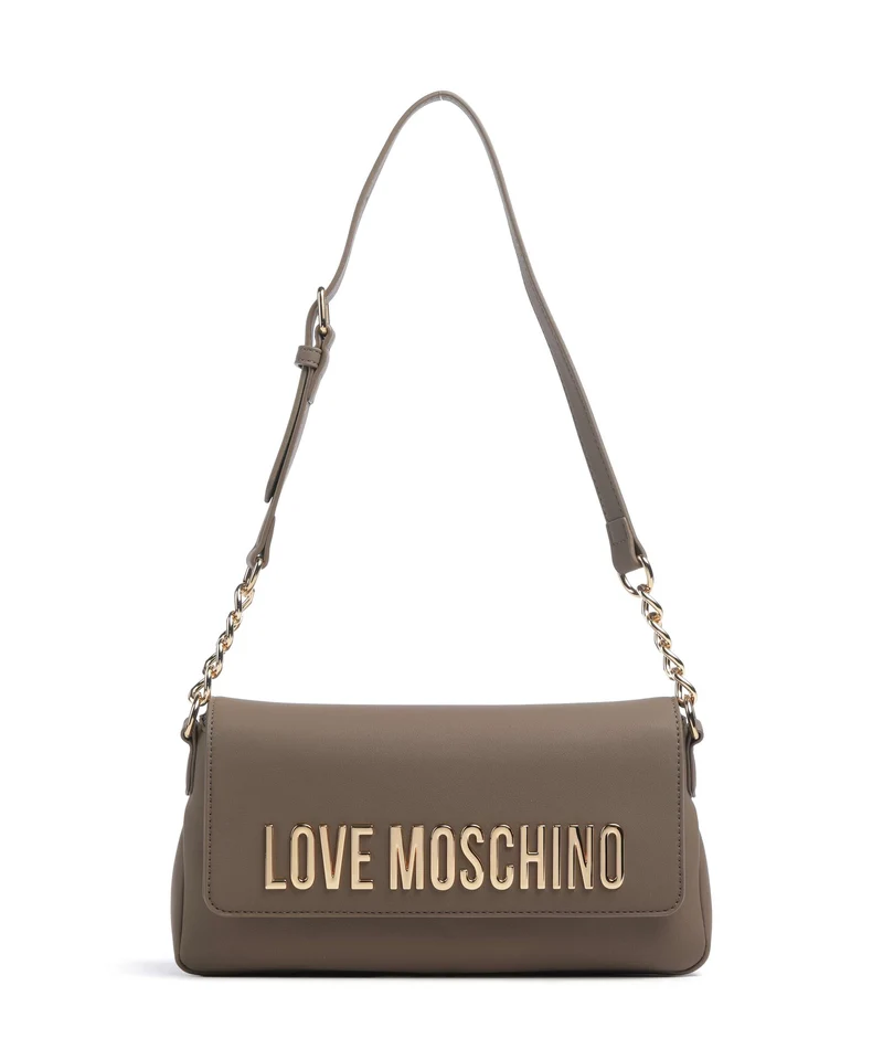Love Moschino Bold Love Axelremsväska fango