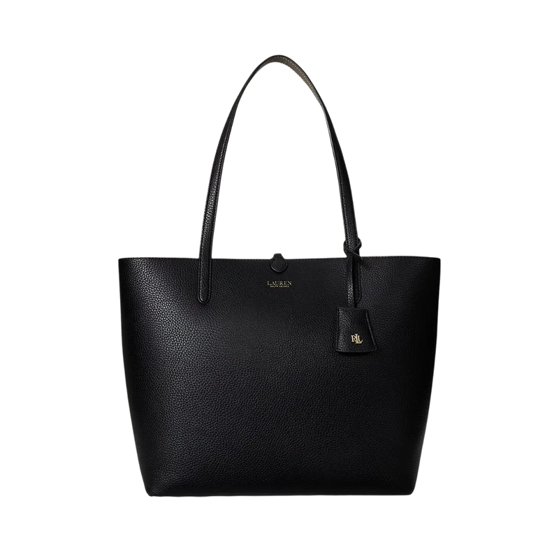 Reversible Medium Tote - Black/Taupe