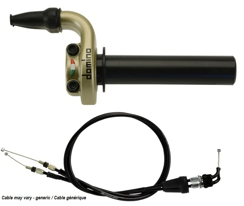 DOMINO KRE Throttle Kit with Cables Gold NULL
