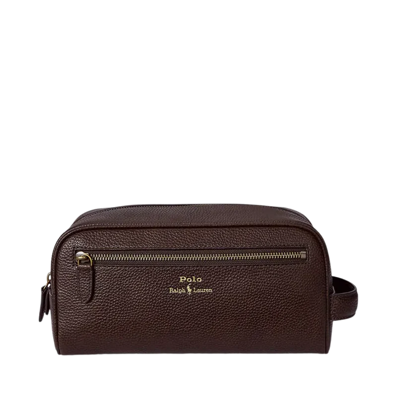 Shave Kit Pouch Medium - Dark brown