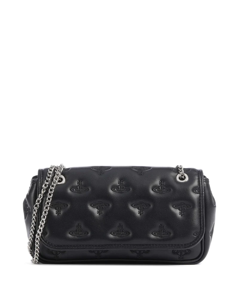 Vivienne Westwood Chain Multi Orb Soft Axelremsväska black