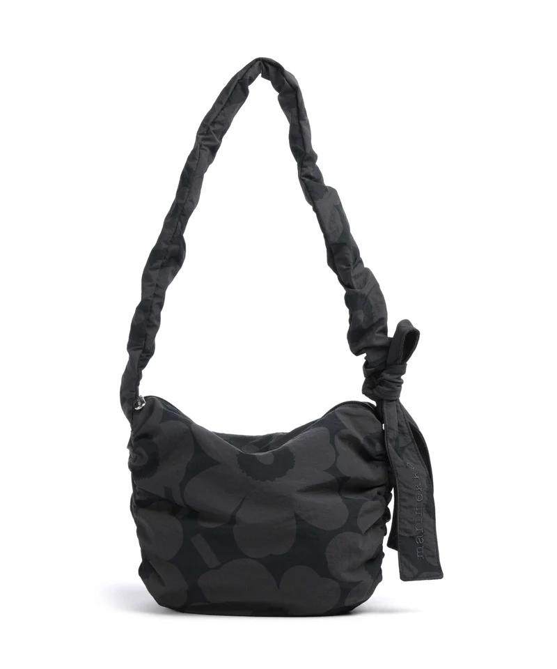 Marimekko Utu M Unikko Axelremsväska dark grey/black