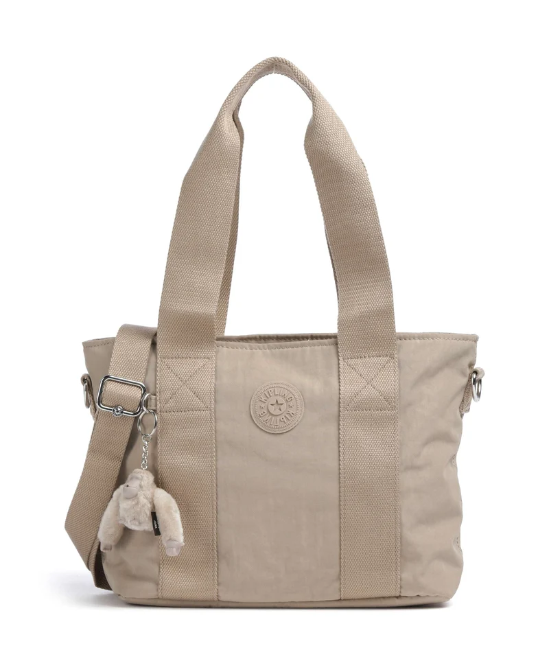 Kipling Basic Minta M Up Axelremsväska tan beige