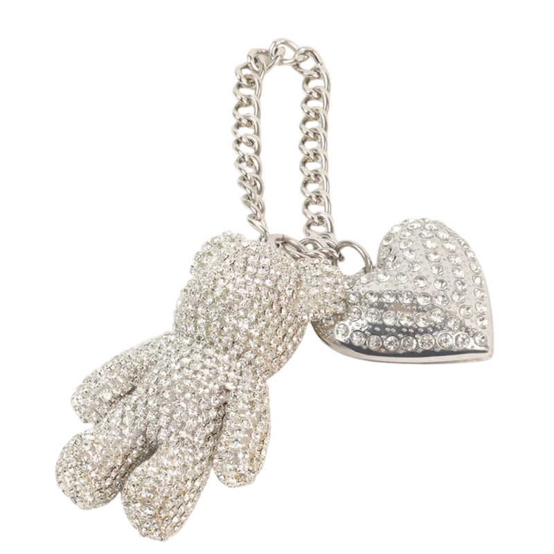 D-Teddy Bag Charm - SIL Silver