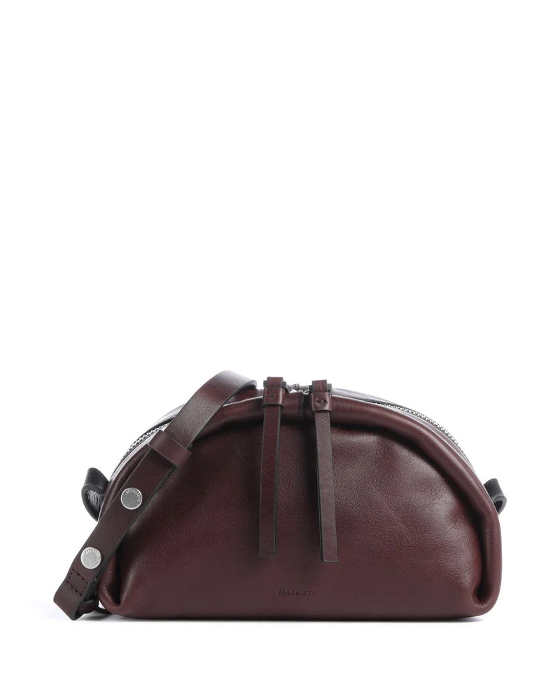 AllSaints Rosalie Arc Crossover väska burgundy red
