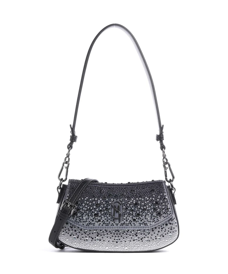 Steve Madden BTAGIA-S Axelremsväska black/gunmetal