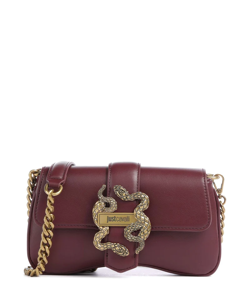 Just Cavalli Iconic Snakes Crossover väska cordovan