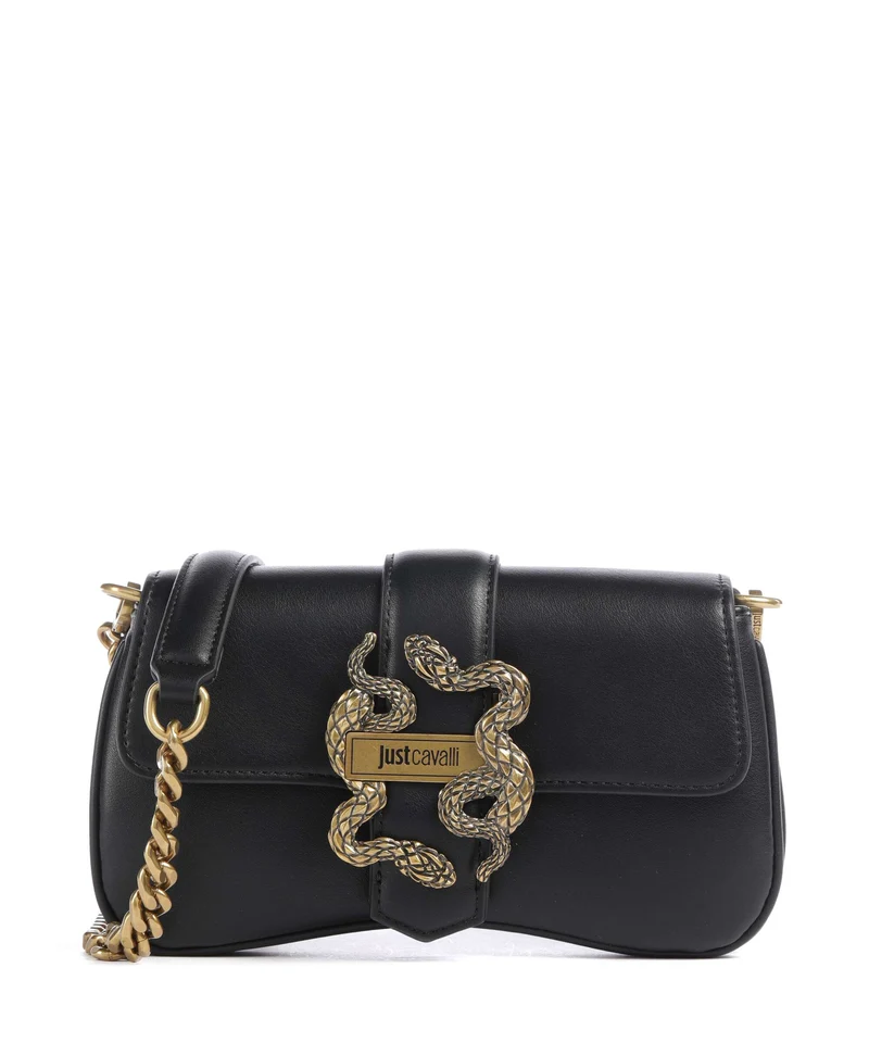 Just Cavalli Iconic Snakes Crossover väska black