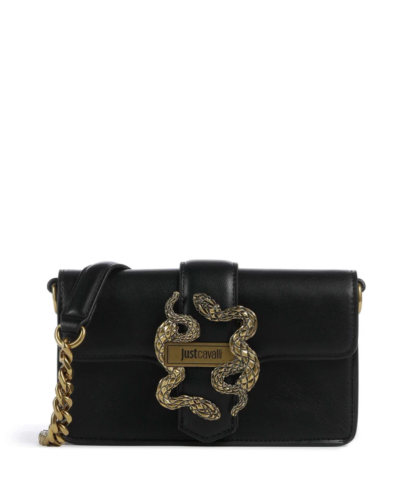 Just Cavalli Iconic Snakes Crossover väska black