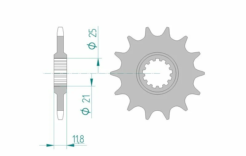 AFAM Steel Standard Front Sprocket 64302 - 520 64302-15