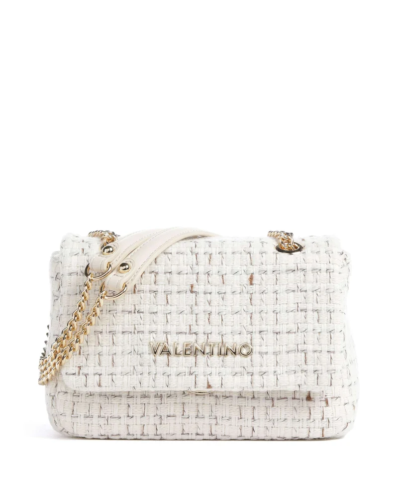 Valentino Bags Tweed Axelremsväska off white/multicolour