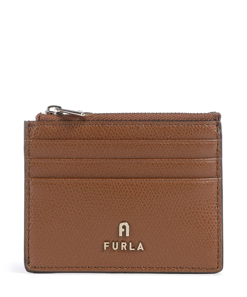 Furla Camelia S Korthållare cognac