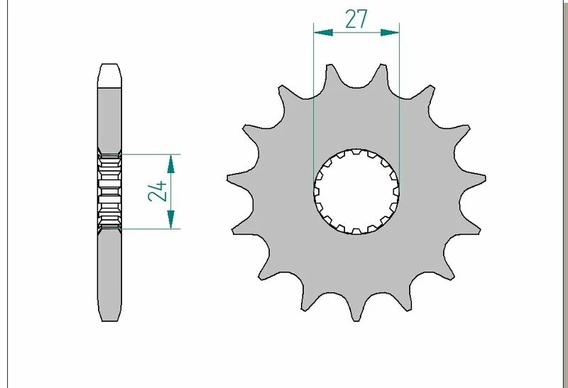 AFAM Steel Standard Front Sprocket 22900 - 530 22900-17