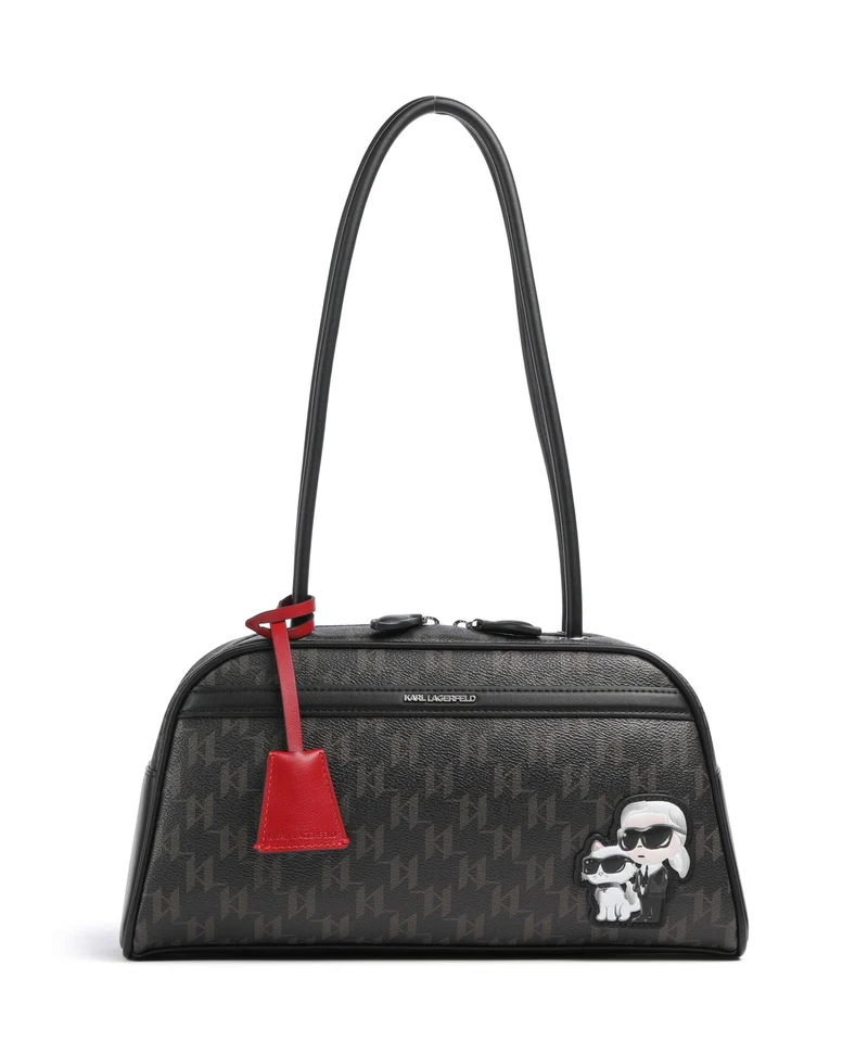 Karl Lagerfeld Ikon Monogram Axelremsväska brown/kl mono