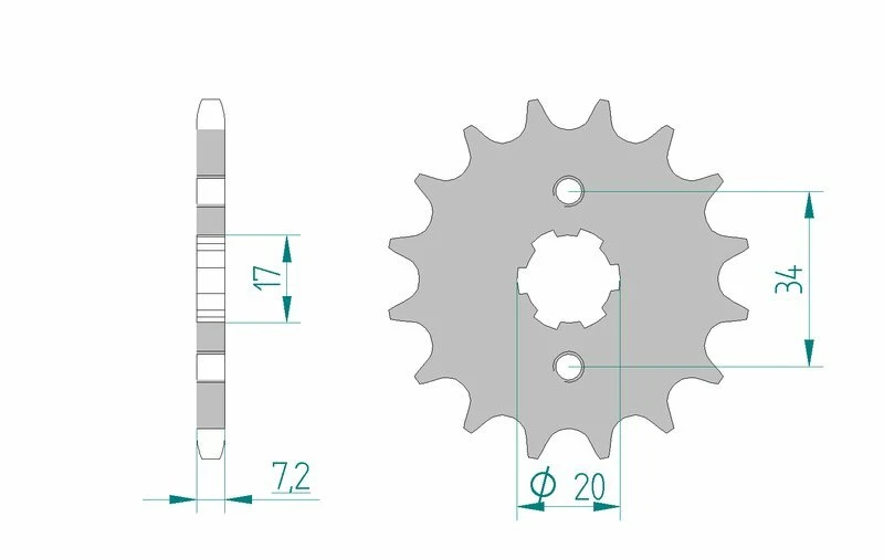 AFAM Steel Standard Front Sprocket 20209 - 428 20209-18