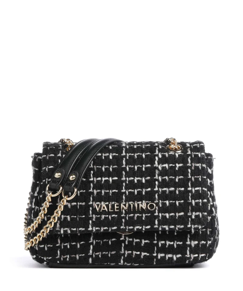 Valentino Bags Tweed Axelremsväska nero/multicolour