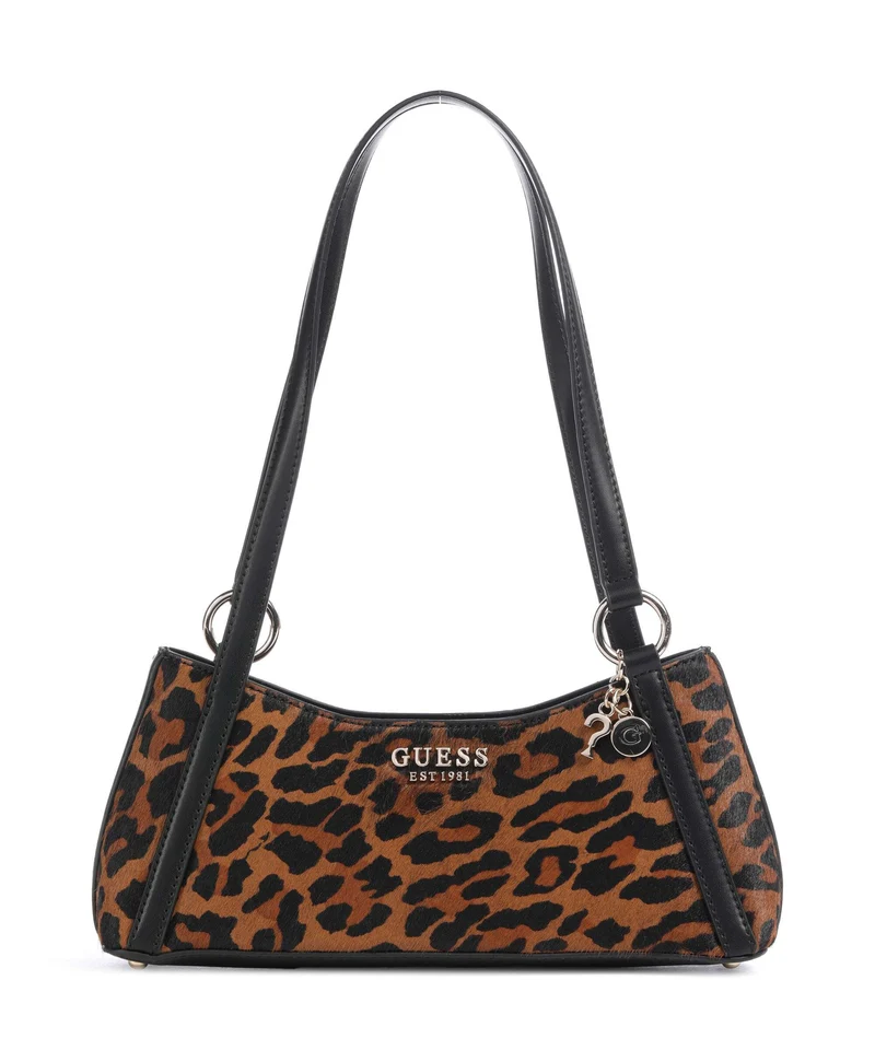 Guess Domitilla Axelremsväska leopard