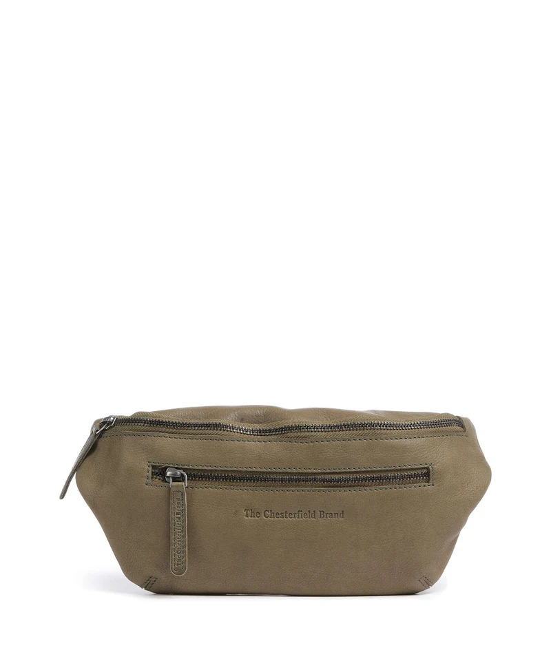 The Chesterfield Brand Washed Waxed Cow Severo Midjeväska olive green