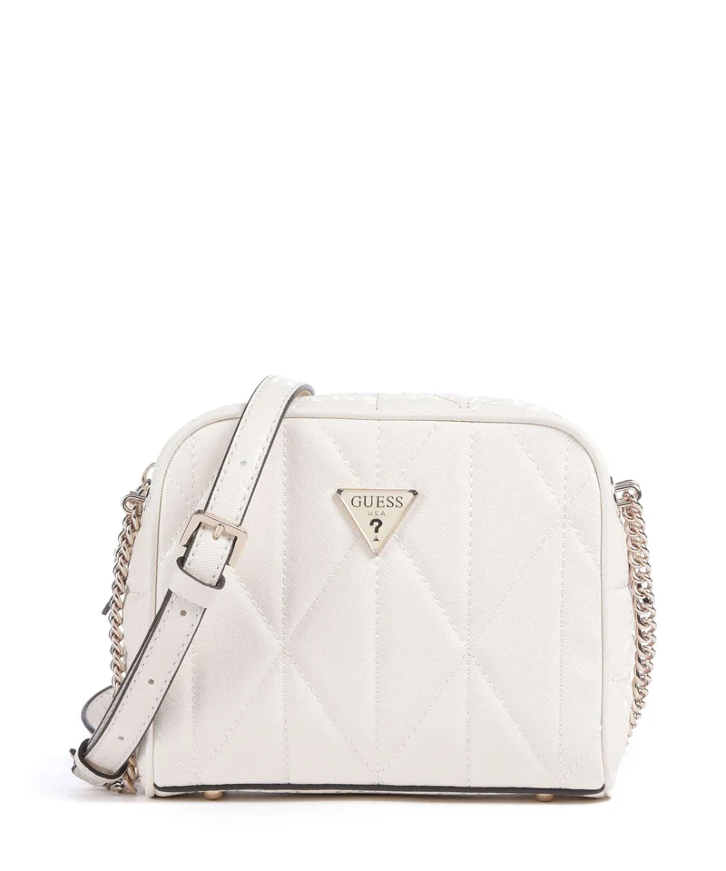 Guess Aldina G-Shine Crossover väska offwhite