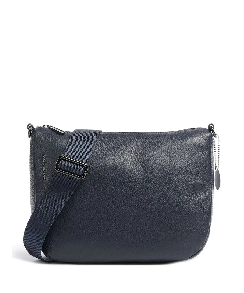 Mandarina Duck Mellow Leather Crossover väska dress blue