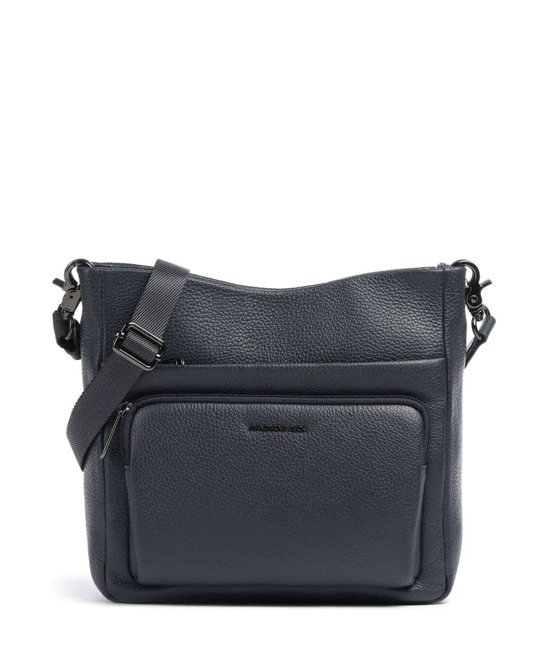 Mandarina Duck Mellow Leather Crossover väska dress blue