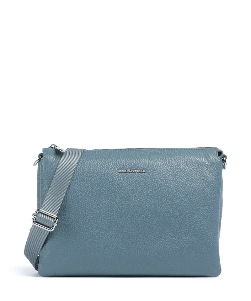Mandarina Duck Mellow Leather Crossover väska iron