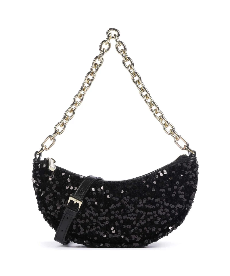 Abro Sequins Moon Axelremsväska black/gold