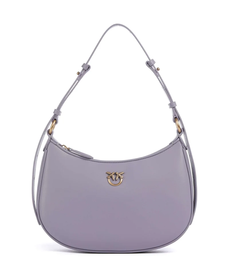 Pinko Half Moon Mini Axelremsväska cenerre viola/antique gold