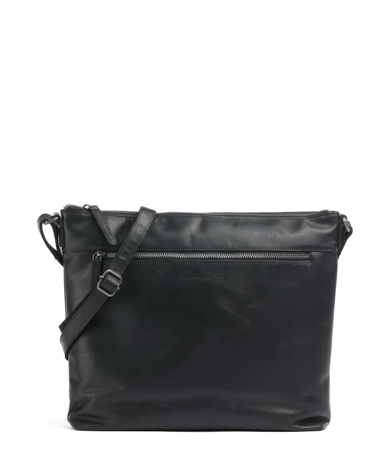 The Chesterfield Brand Wax Pull Up Cow Cartagena Crossover väska black