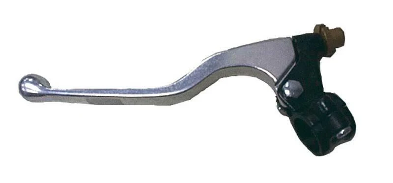 BIHR Long Clutch Lever + Perch Casted aluminium Polished/Black UniversalL35-421C