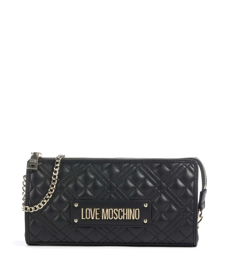 Love Moschino Quilted Axelremsväska nero
