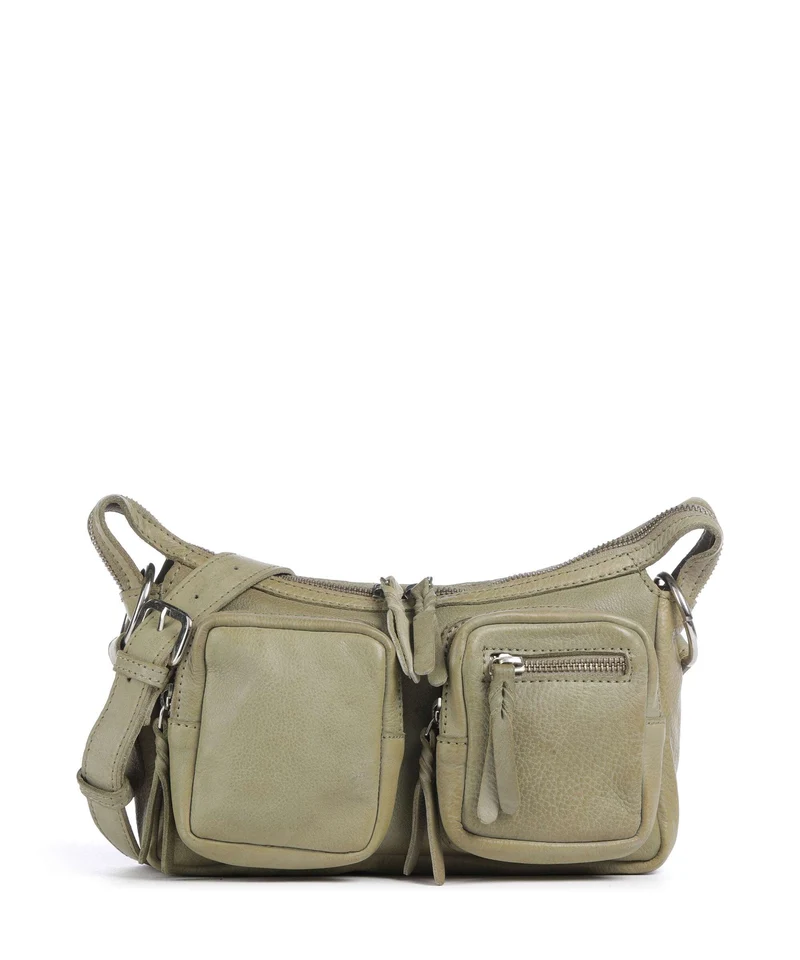 Taschendieb Wien Salvatorianerplatz 4 Axelremsväska green leaf