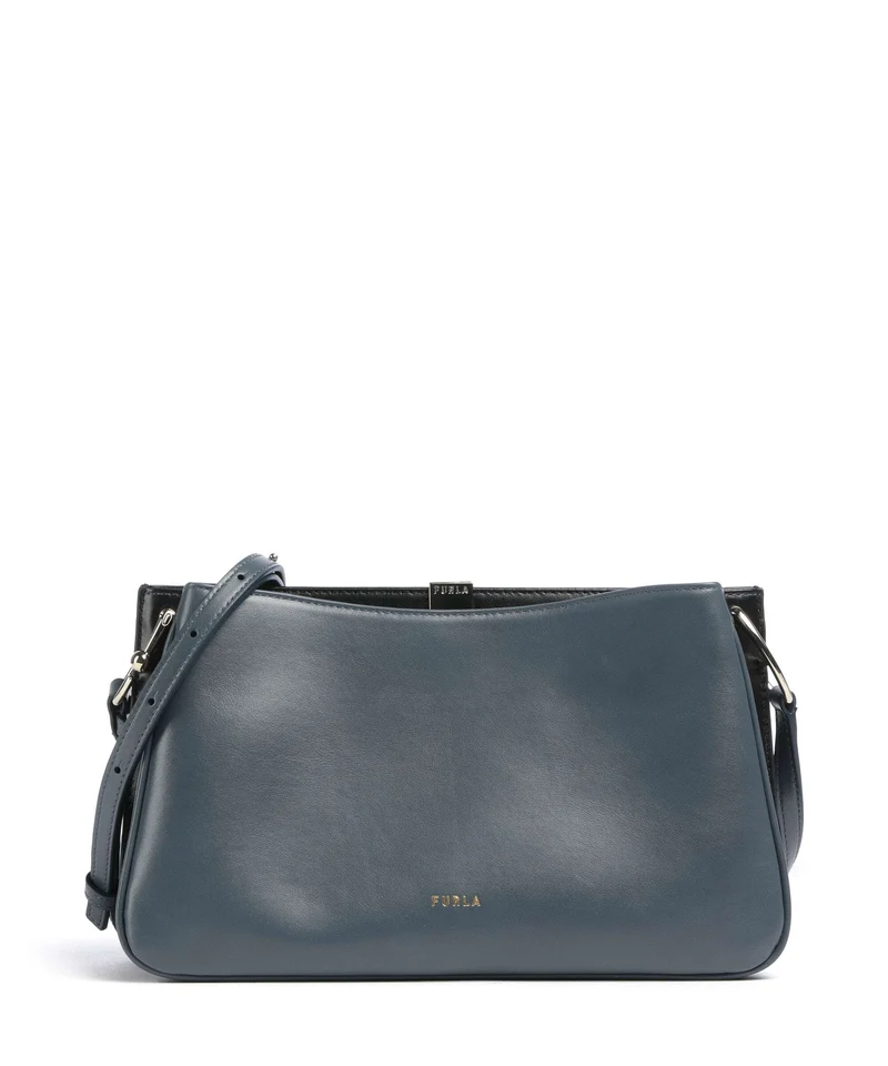 Furla Agata M Crossover väska grigio blu/nero