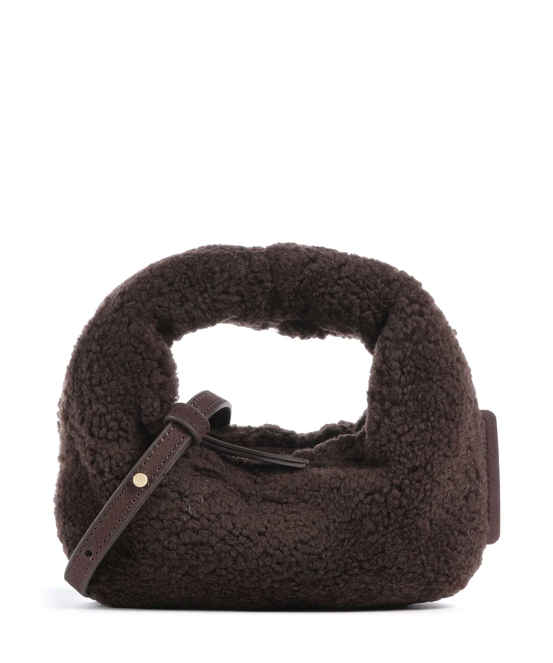 Les Visionnaires Greta Teddy Micro Crossover väska pecan