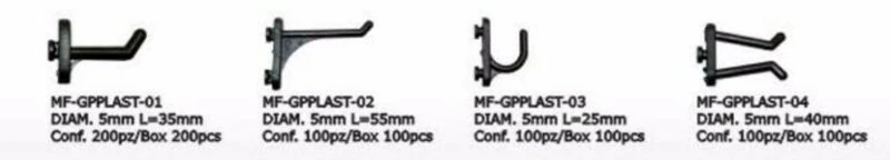 BIKE LIFT 100 Hooks for Wallboard KIT 100 MIX GANCI