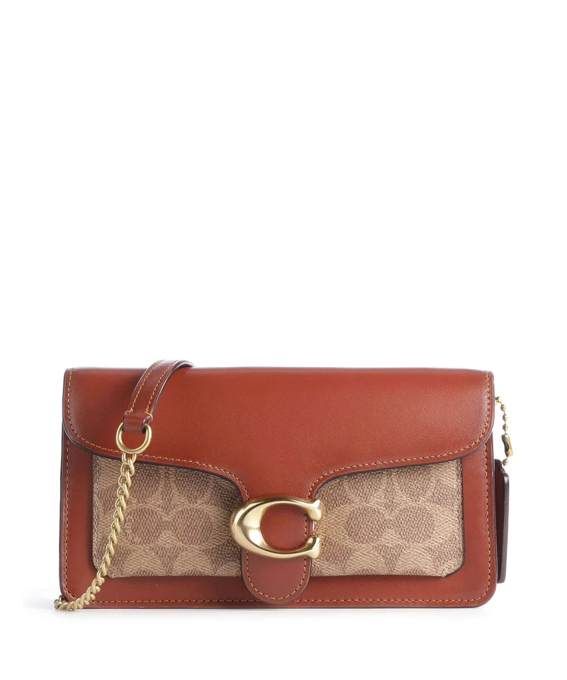 Coach Tabby Chain Crossover väska tan rust